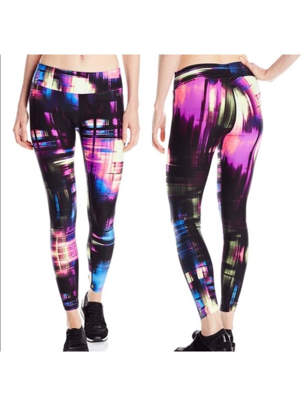 Calvin Klein Performance Womens Abstract Print Leggings Size S Quick Dry